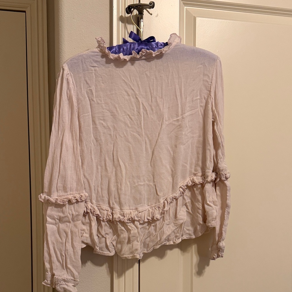 ASOS Pink Ruffle Blouse - Picture 7 of 7